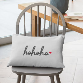 Ho Ho Ho | Julhjärta Modern Minimalist Lumbarkudde