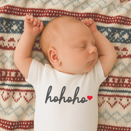 Ho Ho Ho | Julhjärta Modern Minimalist T Shirt