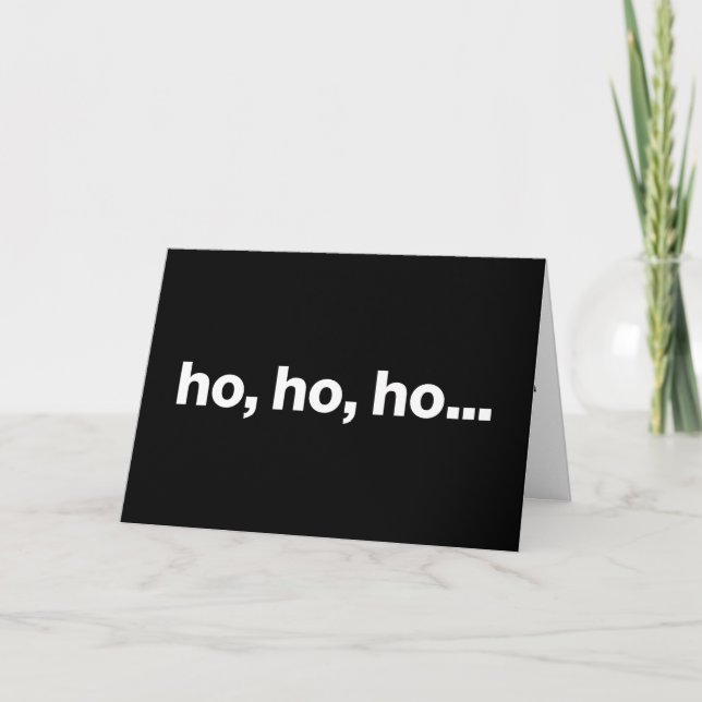 ho, ho, ho.. Julkort Helgkort (Framsida)