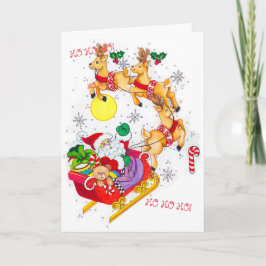 Ho! Ho! Ho! Julkort Inbjudan
