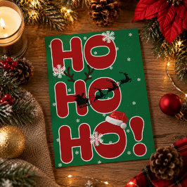 Ho Ho Ho julkort Kort
