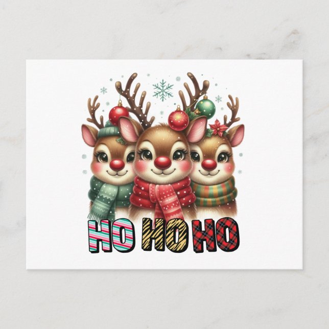 Ho Ho Ho-julkort Vykort (Framsida)