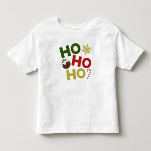 HO HO HO+Julpudding, godis, snöflingor T Shirt