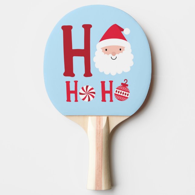 Ho Ho Ho Jultomten Festive Winter Helgdagars Pingisracket (Framsidan)