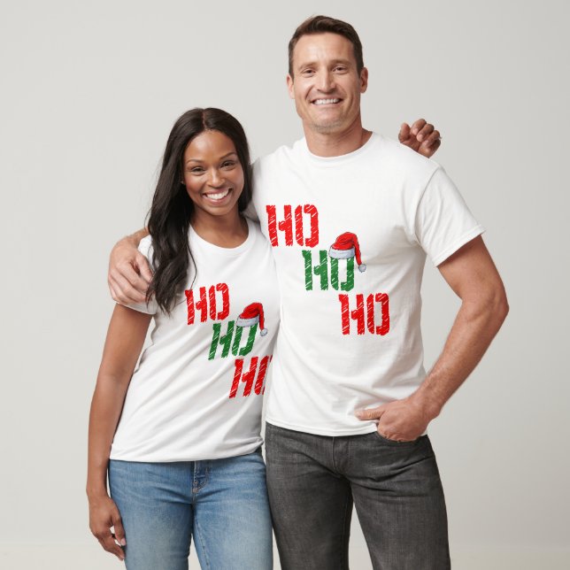 Ho Ho Ho Jultomten Hat God jul T Shirt (Unisex)