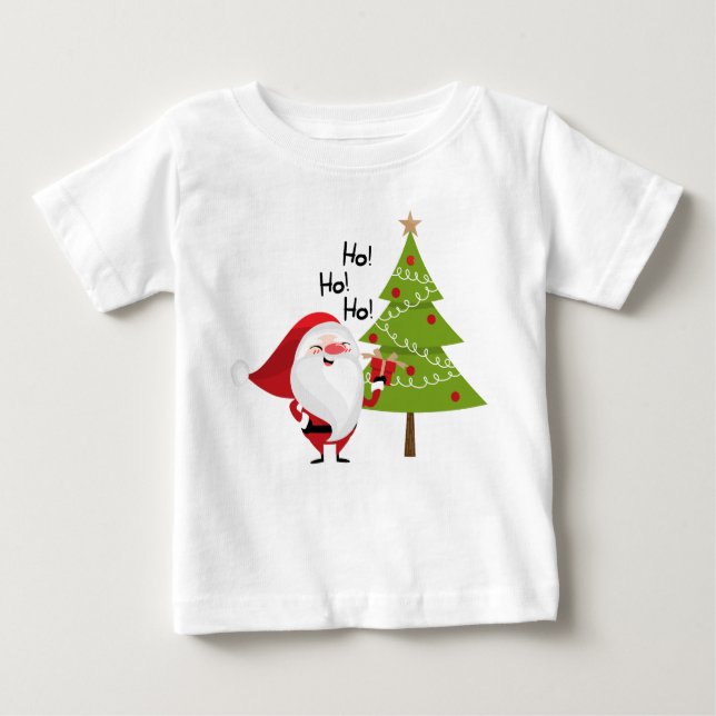 Ho, Ho, Ho Jultomten jul T Shirt (Framsida)