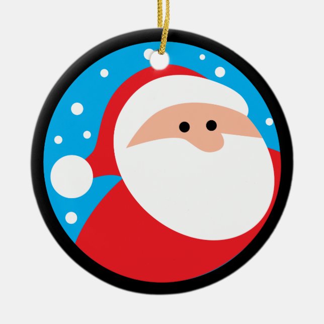 Ho Ho Ho! Jultomten Julgransprydnad Keramik (Framsidan)