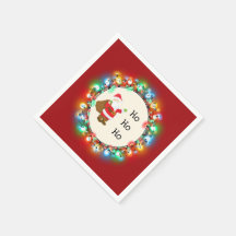 Ho Ho Ho Jultomten med jul Ljus