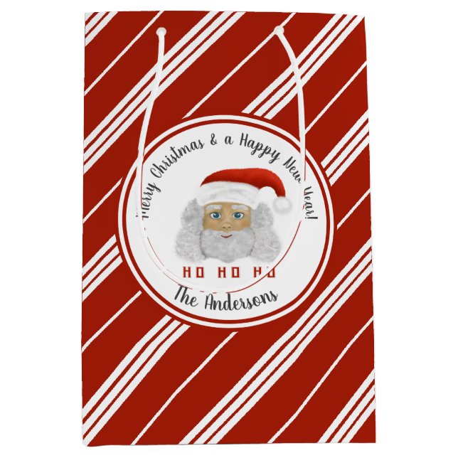 HO HO HO Jultomten Red Linjer God jul (Framsidan)