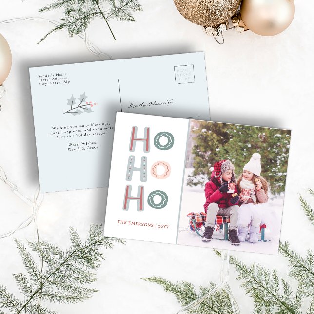 Ho Ho Ho julvykort Vykort (Ho Ho Ho Christmas Postcard
)