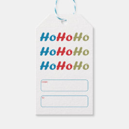 Ho Ho Ho Kalligrafi Julpresentkort Presentetikett