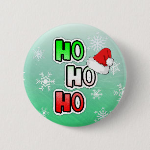 HO HO HO knäppas den god julSanta hatten Knapp