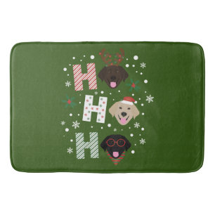 Ho Ho Ho Labrador Retriever God jul Badrumsmatta