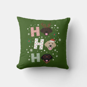 Ho Ho Ho Labrador Retriever God jul Kudde