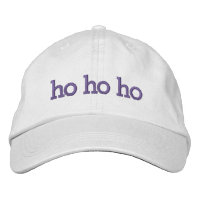 ho ho ho lila jul-typografi Embroized