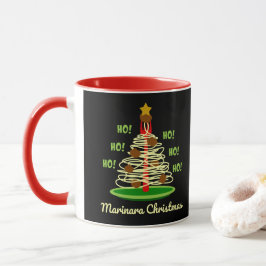 Ho! Ho! Ho! Marinara jul Pasta Träd Mugg