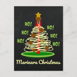 Ho! Ho! Ho! Marinara julpastaträd Helg Vykort