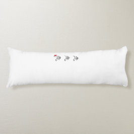 Ho Ho Ho med en röd julhatt Kroppskudde