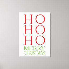 Ho Ho Ho Merry Christmas Canvastryck