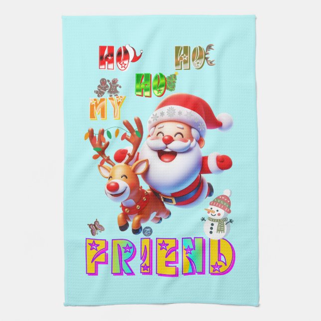Ho Ho Ho Min Kära Vän Kökshandduk (Vertikal)
