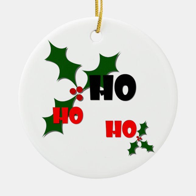 Ho Ho Ho Mistletoe Ornament (Framsidan)