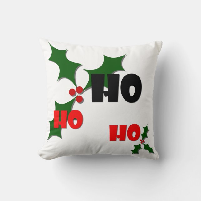 Ho Ho Ho Mistletoe Pillow Kudde (Framsida)