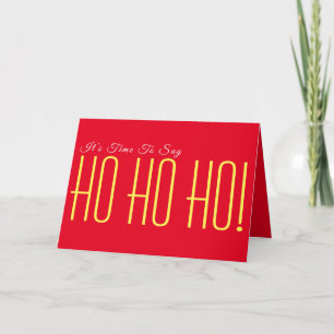 HO! HO! HO!Mjukt hälsningskort Kort