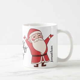 Ho Ho Ho monogram Jultomten söt jul Kaffemugg