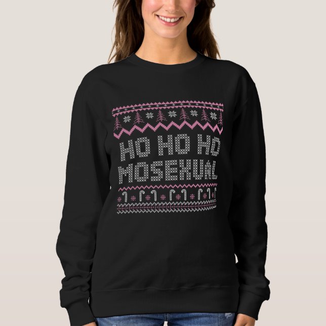 Ho Ho Ho Mosexual Gay Pride Ugly Christmas Tree LG T Shirt (Framsida)