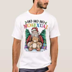Ho Ho Ho Mosexuell Gay Jul Tomte Hbtq Gay Jul T Shirt