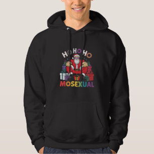 Ho Ho Ho Mosexuell Gay Jultomte LGBT Gay Pride Jul Hoodie