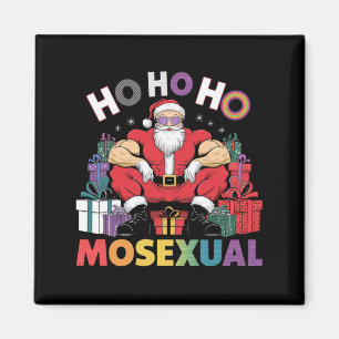 Ho Ho Ho Mosexuell Gay Jultomte LGBT Gay Pride Jul Magnet