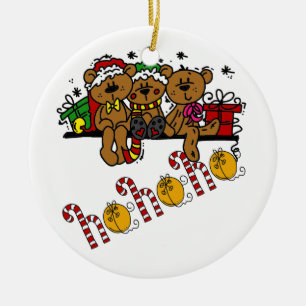 Ho Ho Ho Nalles Julgransprydnad Keramik