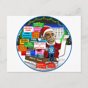 Ho Ho Ho Obama Vykort