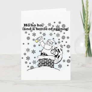 Ho, ho, ho, och en flaska av eggnog! Kort för häls