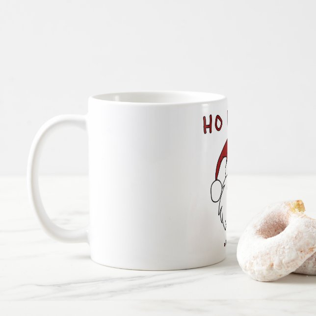 HO HO HO och en flaska av rom! Kaffemugg (Med munk)