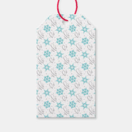 Ho Ho Ho och Snöflingor Presentetikett