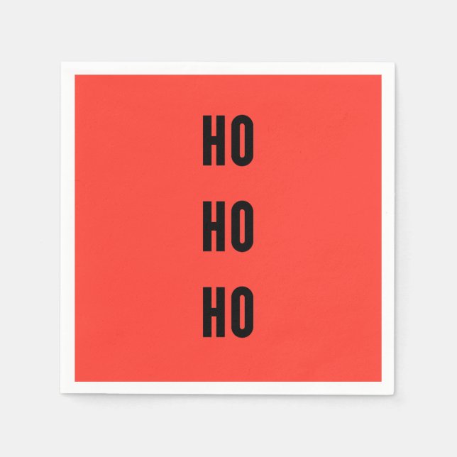 Ho Ho Ho Pappersservett (Framsidan)