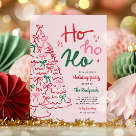 Ho Ho Ho Party Hand plockade, Julfest jul Inbjudningar