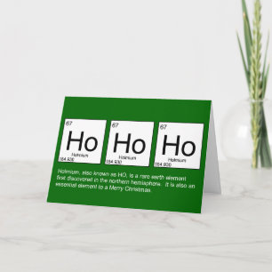 Ho Ho Ho periodiskt julkort bord stil Helgkort
