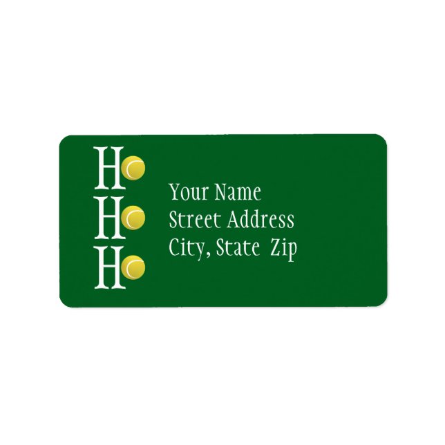 HO-HO-HO - personalized address label Adressetikett (Framsidan)