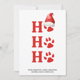 Ho Ho Ho-Personligen Hund Tass Julkort