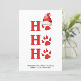 Ho Ho Ho-Personligen Hund Tass Julkort