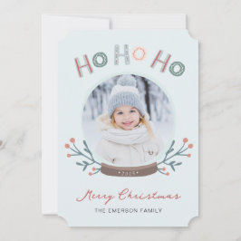 Ho Ho Ho Photo Christmas Card Julkort