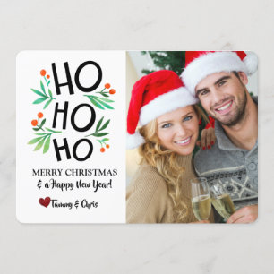 Ho ho ho Photo Helgdag Card Inbjudningar