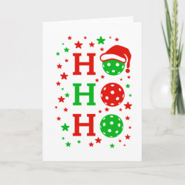 Ho Ho Ho Pickleball - roligt julsport Kort