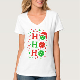 Ho Ho Ho Pickleball - roligt julsport T Shirt