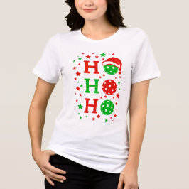 Ho Ho Ho Pickleball - roligt julsport T Shirt