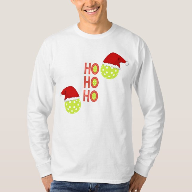 HO HO HO Pickleball Shirt T (Framsida)