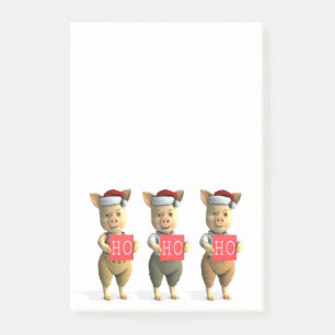 Ho Ho Ho Piglets Post-it Block